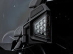 LED Side-View Mirrors for Yamaha (2015–2023) - SuperATV 1.75" Dual Section