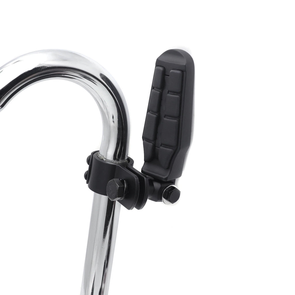 1" Black Saddle Clamp Foot Pegs for Harley Sportster 883 XL1200 1340 (1986–2023)
