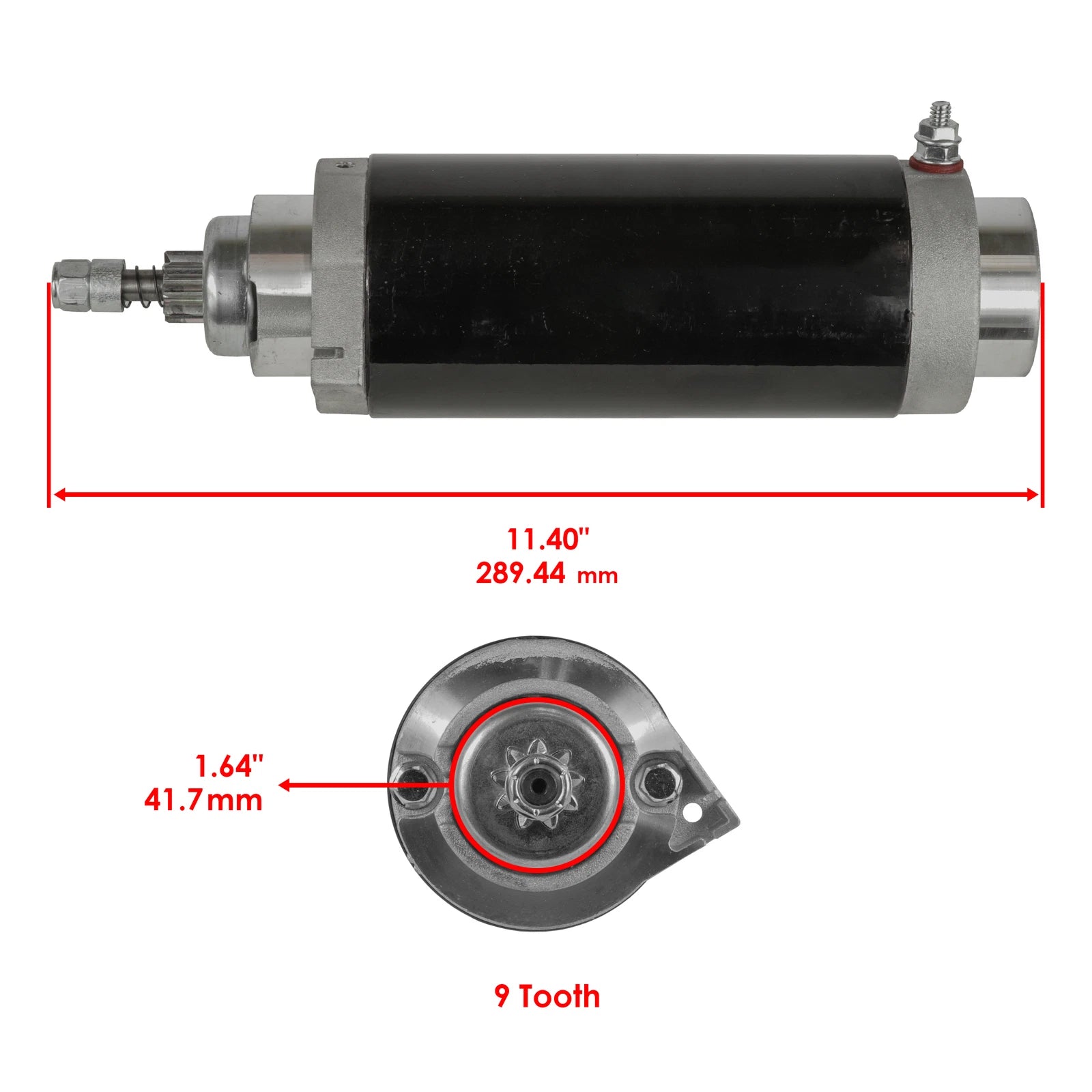 Caltric Starter for Marine Outboard V200ELPT V200EXLPT (1978–1980)