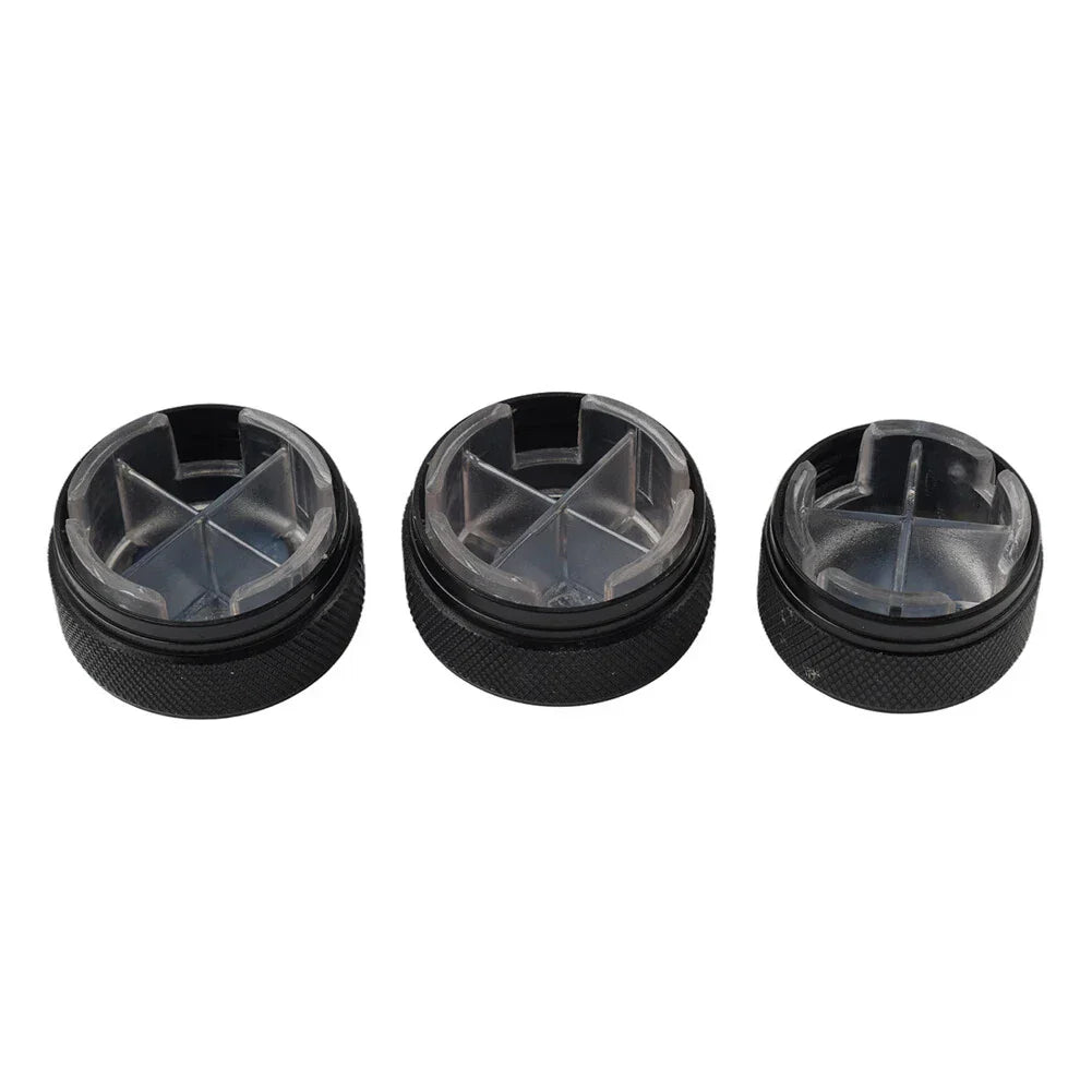 3 x ABS Air Conditioning Knob Switch Decor for VW Polo (2004-2013)
