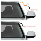 Set of 4 Window Visors for Chevy Silverado GMC Sierra Crew Cab (2014–2018)