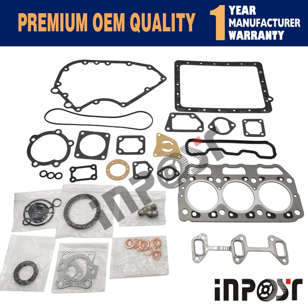 Full Gasket Set for Yanmar 3T72 (3T72SB, 3T72SA-B, 3T72HA, 3T72HL)