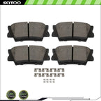 Set of 4 Rear Premium Ceramic Brake Pads for Lexus ES300h ES350 HS250h Pontiac Toyota