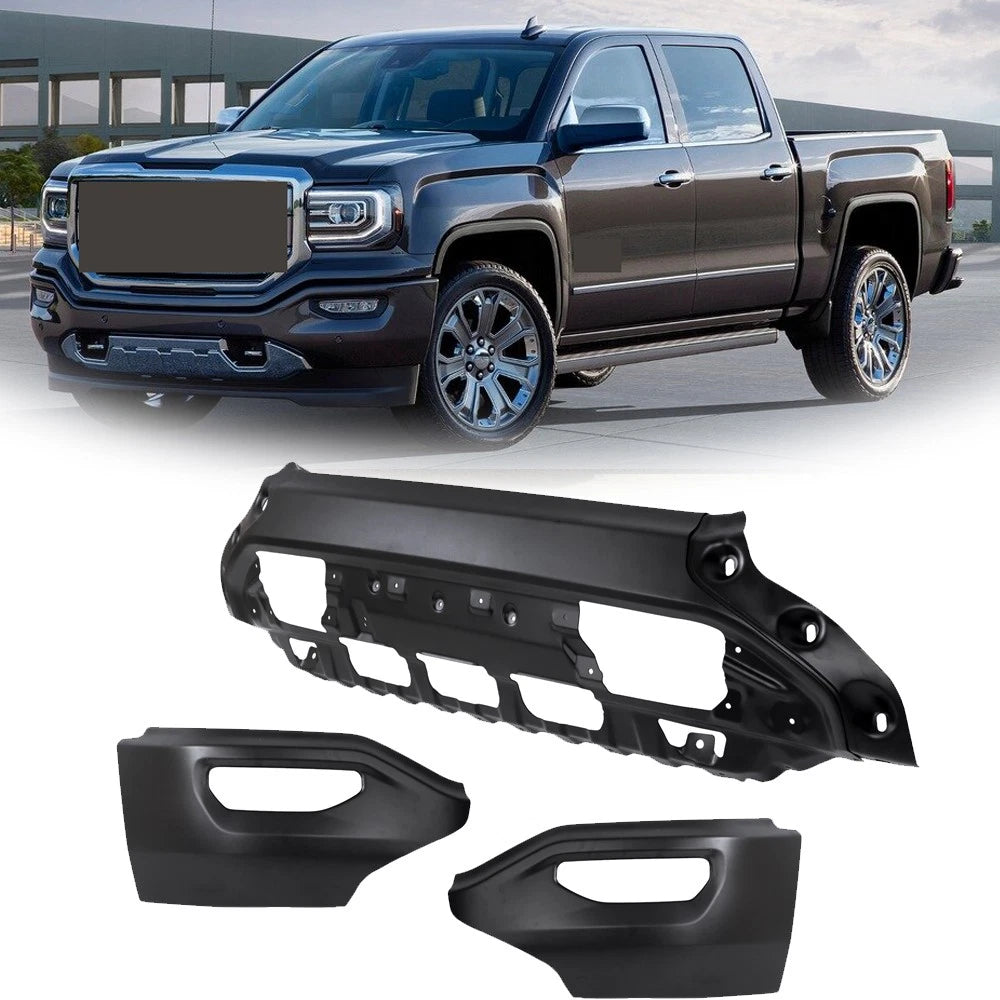 Front Bumper for GMC Sierra 1500 (2016–2018) Without Sensor Holes