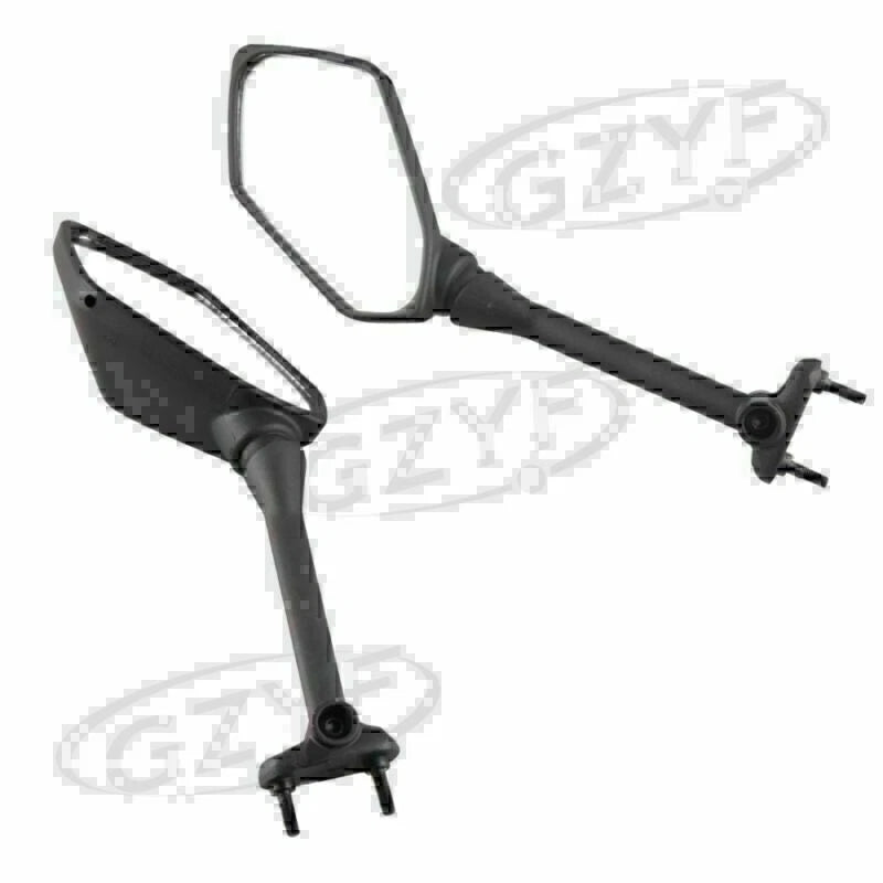 Pair Side Rear View Mirrors for Kawasaki Ninja 650R ER6F (2009–2016) Black