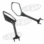 Pair Side Rear View Mirrors for Kawasaki Ninja 650R ER6F (2009–2016) Black