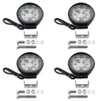 4X 27W Round Spot Beam LED Off Road Lights 12V 24V Universal