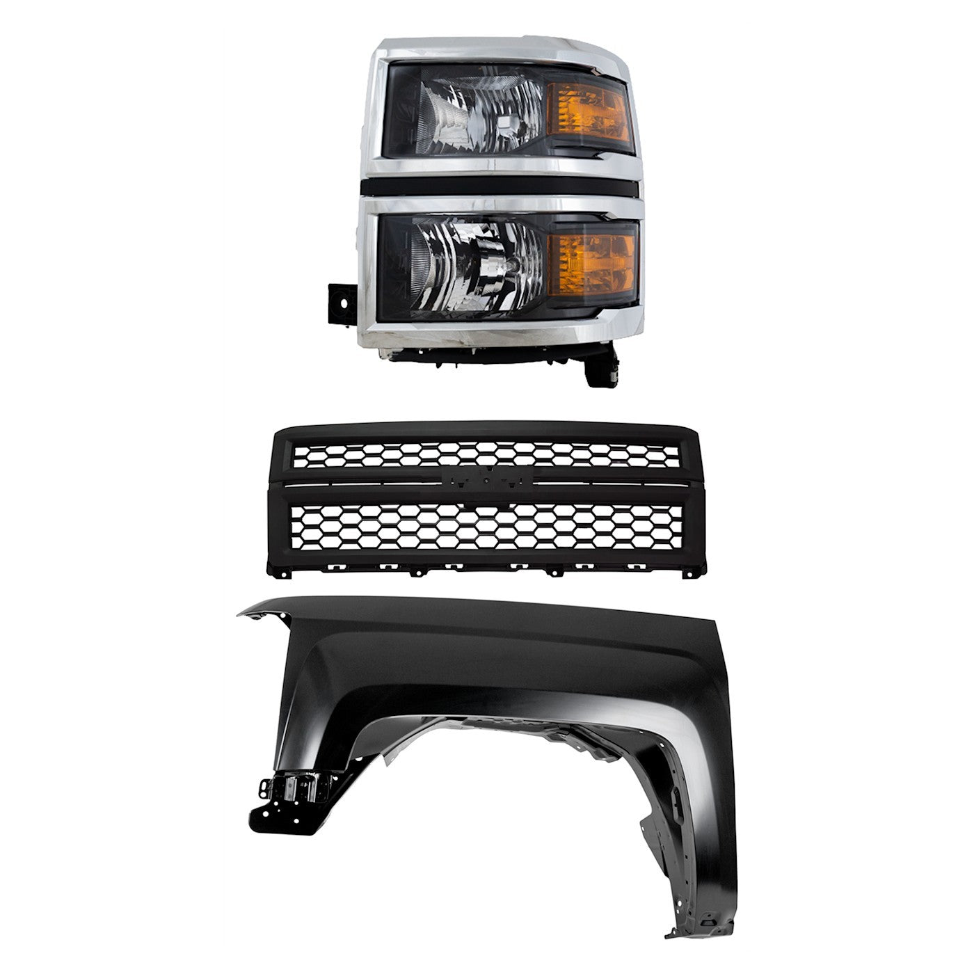 Fender Kit for Chevrolet Silverado 1500 (2014–2015) Primed