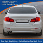 1 Pcs Rear Tow Hook Cover for BMW 5 Series (No. 51127332777) Ice Silver