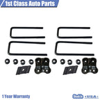 2X Rear Left Side Spring Anchor with U Bolts for Chevy Silverado 1500