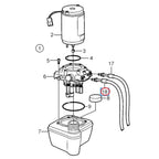 Hydraulic Pump Trim Hose for Volvo Penta DPH-A DPH-C DPH-D DPR-B DPR-D (Fits 21721550)