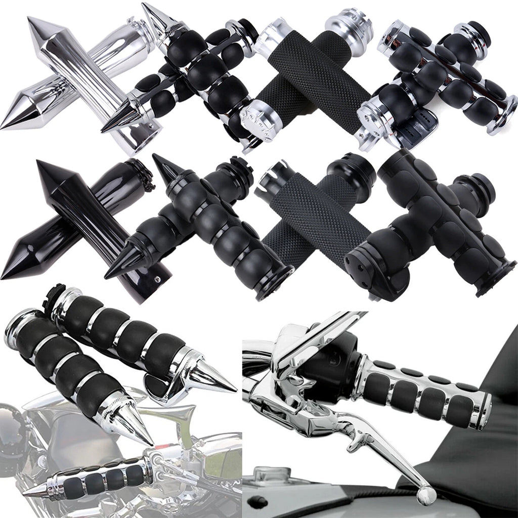 1" Handlebar Hand Grips for Honda Shadow VT1100 (1983–2007) & Suzuki 883
