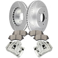 Front Left Right Brake Calipers Rotors Ceramic Pads for Jeep Liberty (2002–2007)