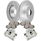 Front Left Right Brake Calipers Rotors Ceramic Pads for Jeep Liberty (2002–2007)