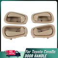 Left Right Beige Inside Door Handles for 1998–2002 Toyota Corolla Prizm