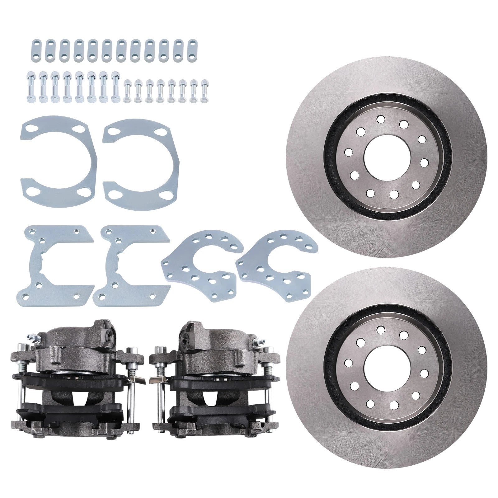 Brake Conversion System for Ford 9" Axle Big Bearing w/ Caliper & Hardware (1970–1979)