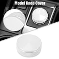 Model Knob Cover for Subaru Forester Impreza XV Crosstrek (2019–2021) Silver Tone