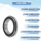 Deep Groove Ball Bearing 35x55x10mm for Scooter Skateboard (6907NR2RS)