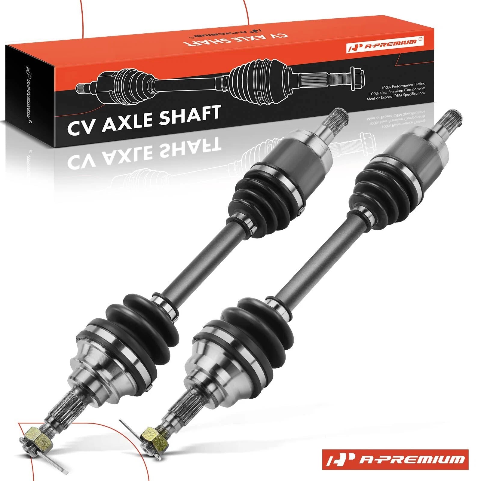 Pair Front CV Axle Shaft Assembly for Honda Rincon 650 (2003–2004)