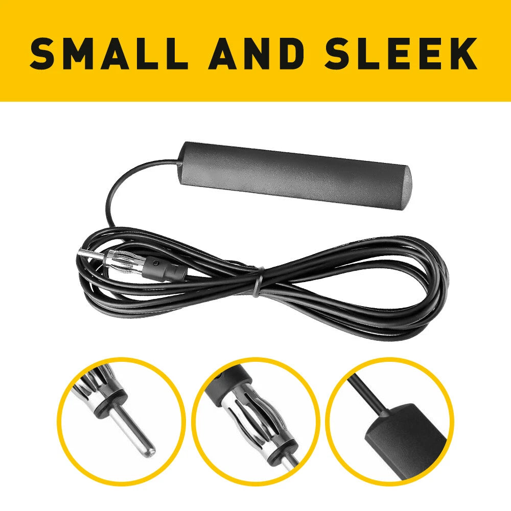 Universal Hidden Amplified Antenna for Car Stereo AM/FM Radio