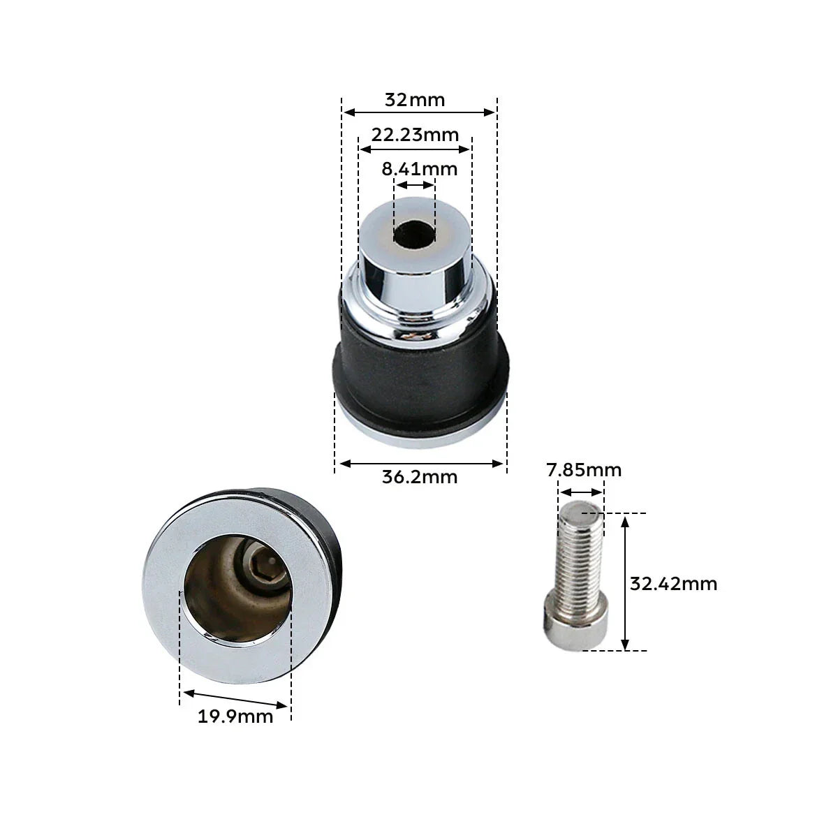 Quick Release Saddlebag Backrest Spools for Indian Chieftain (2014-2024)