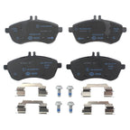 Set of 4 Low-Met Disc Brake Pads for Mercedes R172 W204 (2011–2015)