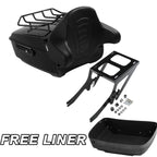 2X King Trunk Mount Rack Pad for Harley Heritage Classic (2018–2025) Black