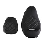 Black Leather PU Driver Passenger Seat for Harley Touring (2009–2023)