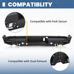 Rear Step Bumper with LED Lights for Dodge Ram 1500 (2019–2024)
