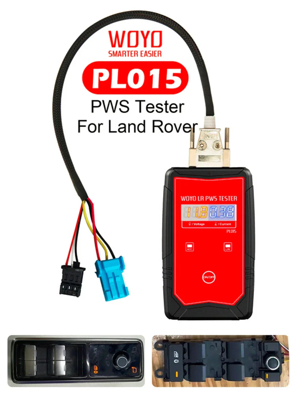 Power Window Control Switch Tester Tool for Land Rover (2005-2013)
