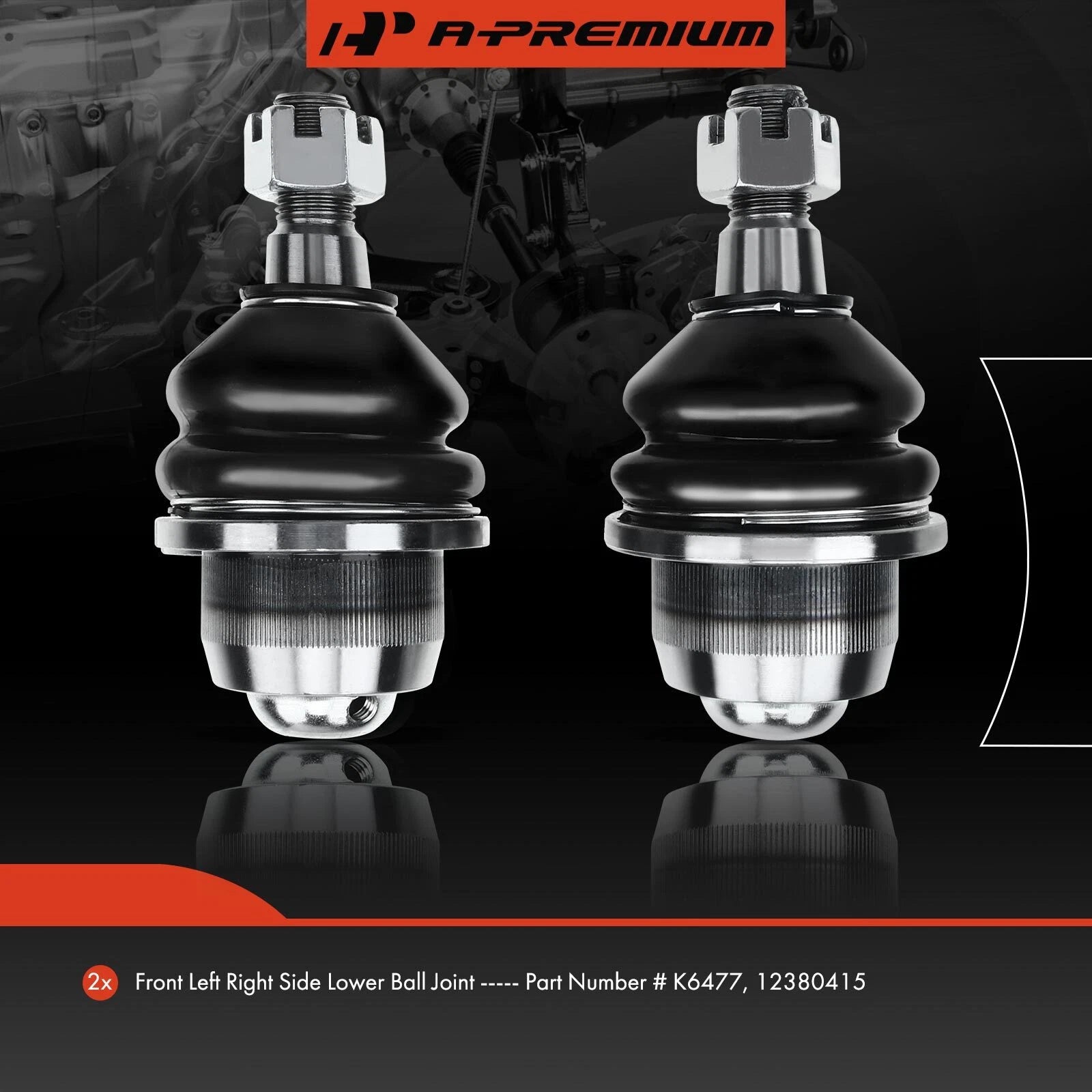 2X Front Lower Ball Joints for Chevy Tahoe GMC Yukon (1995-2000)