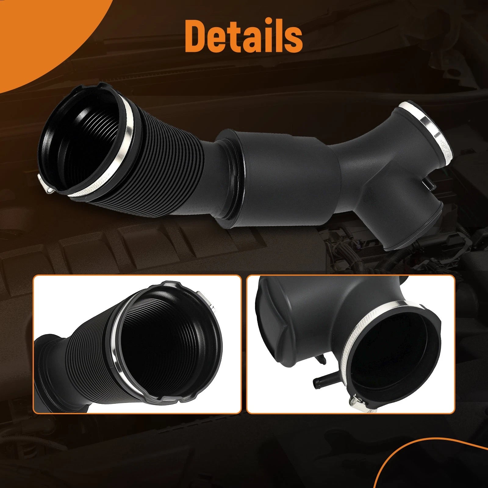 Engine Air Intake Hose Boot for Audi A6 A7 3.0L V6 Quattro (2012–2018) 06E129615M