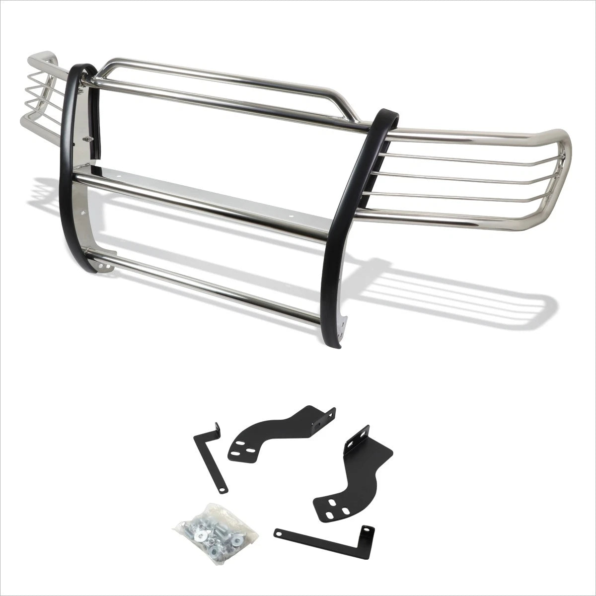 Chrome Brush Grille Guard for Toyota Land Cruiser J100 (1998–2007)