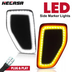 Smoke LED Front Fender Lamps for Hummer H3 (2005–2010) & H3T (2009–2010)
