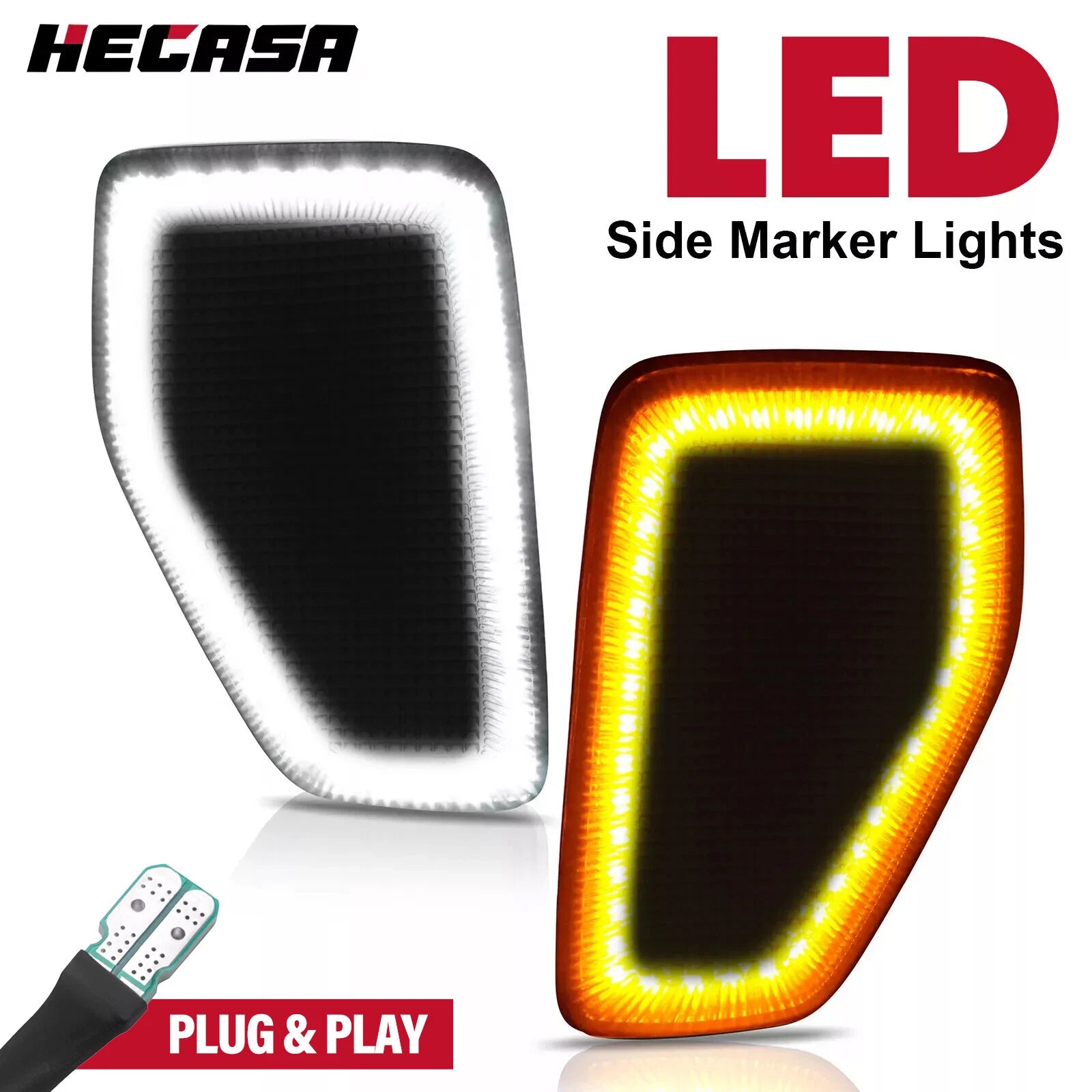 Smoke LED Front Fender Lamps for Hummer H3 (2005–2010) & H3T (2009–2010)