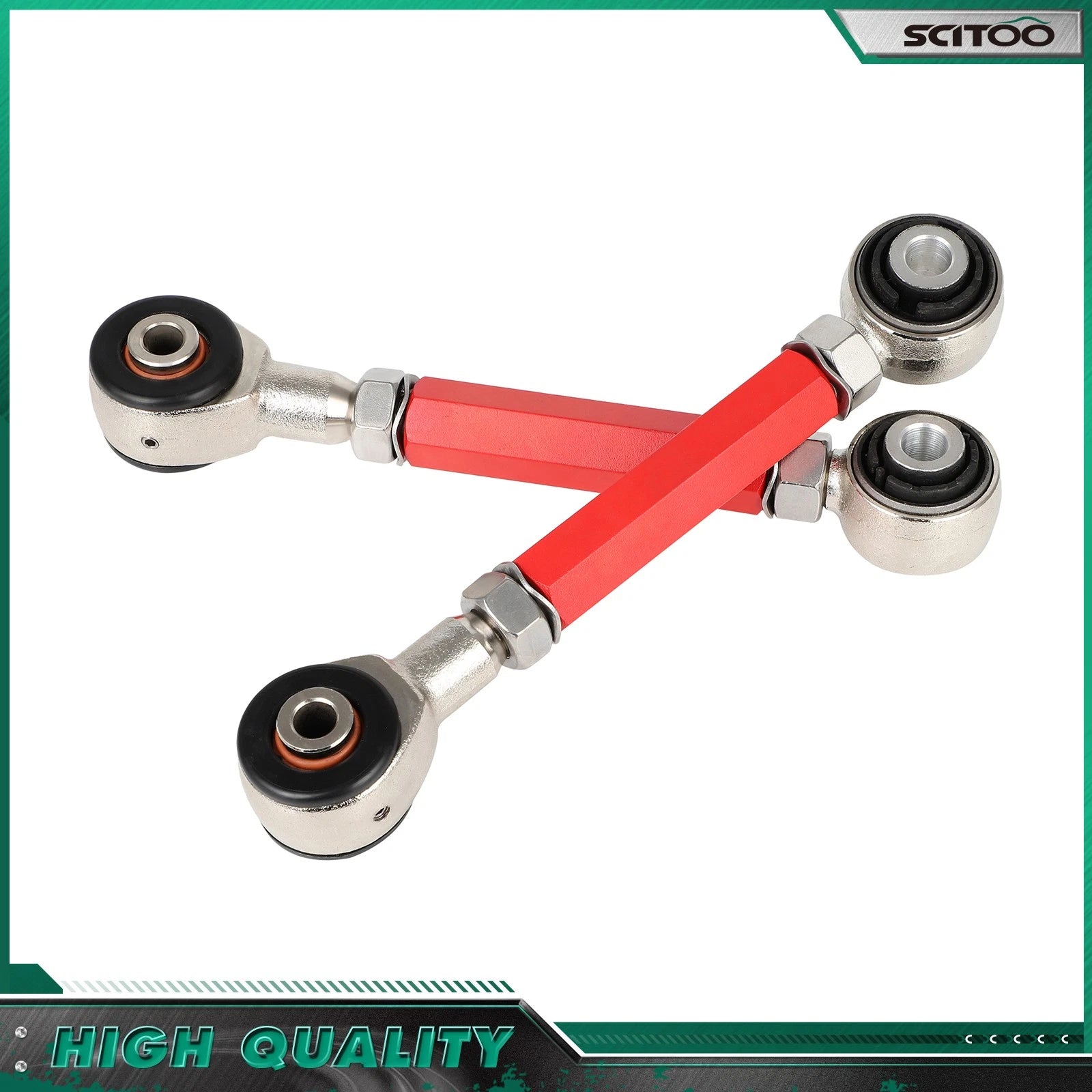 Adjustable Rear Toe Arm for Honda Accord (2008–2014) & Acura TL/TSX (2009–2014) - Red