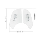 Clear Windshield for Triumph Scrambler 1200 XC XE (2019–2023)
