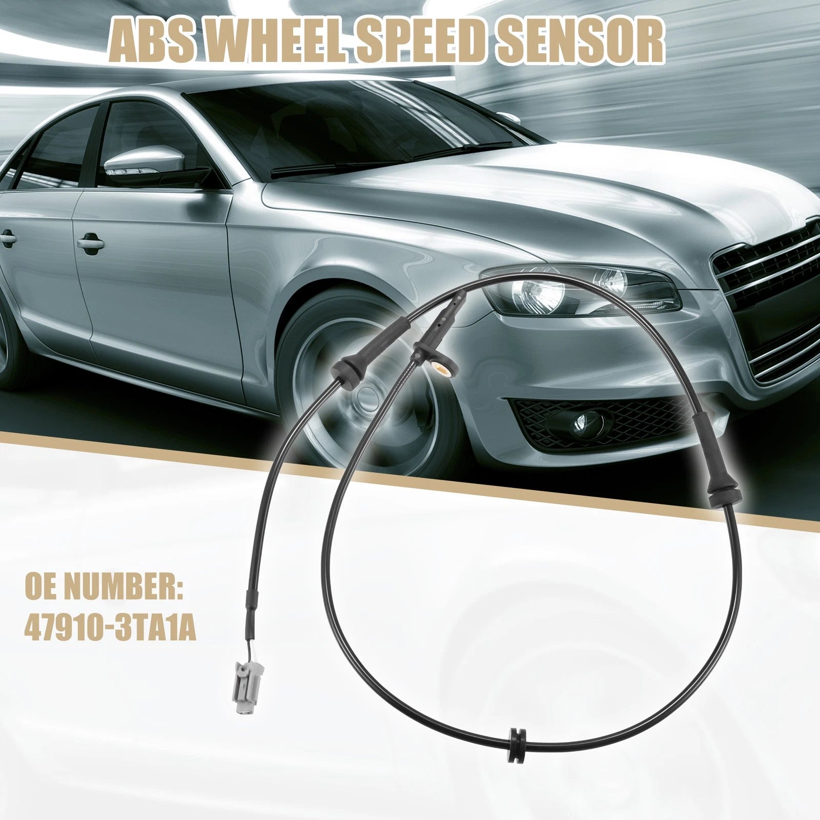 ABS Sensor Set of 2 for Nissan Altima 2.5L (2015–2018) 47910-3TA1A