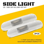 2X Chrome Front/Rear Bumper Side Marker Light 44962 for Honda Civic Si EP3 (2001–2005)
