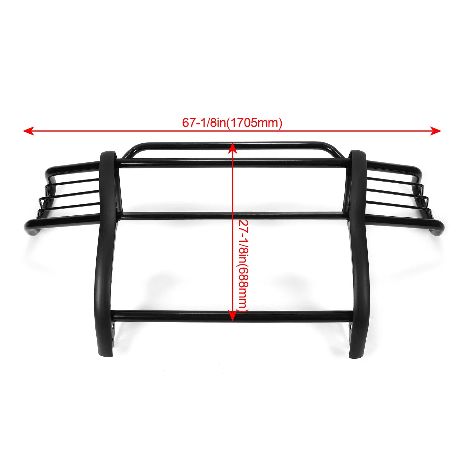 Black Grill Brush Guard Bumper for Toyota Tacoma 4-Door (1998–2004)