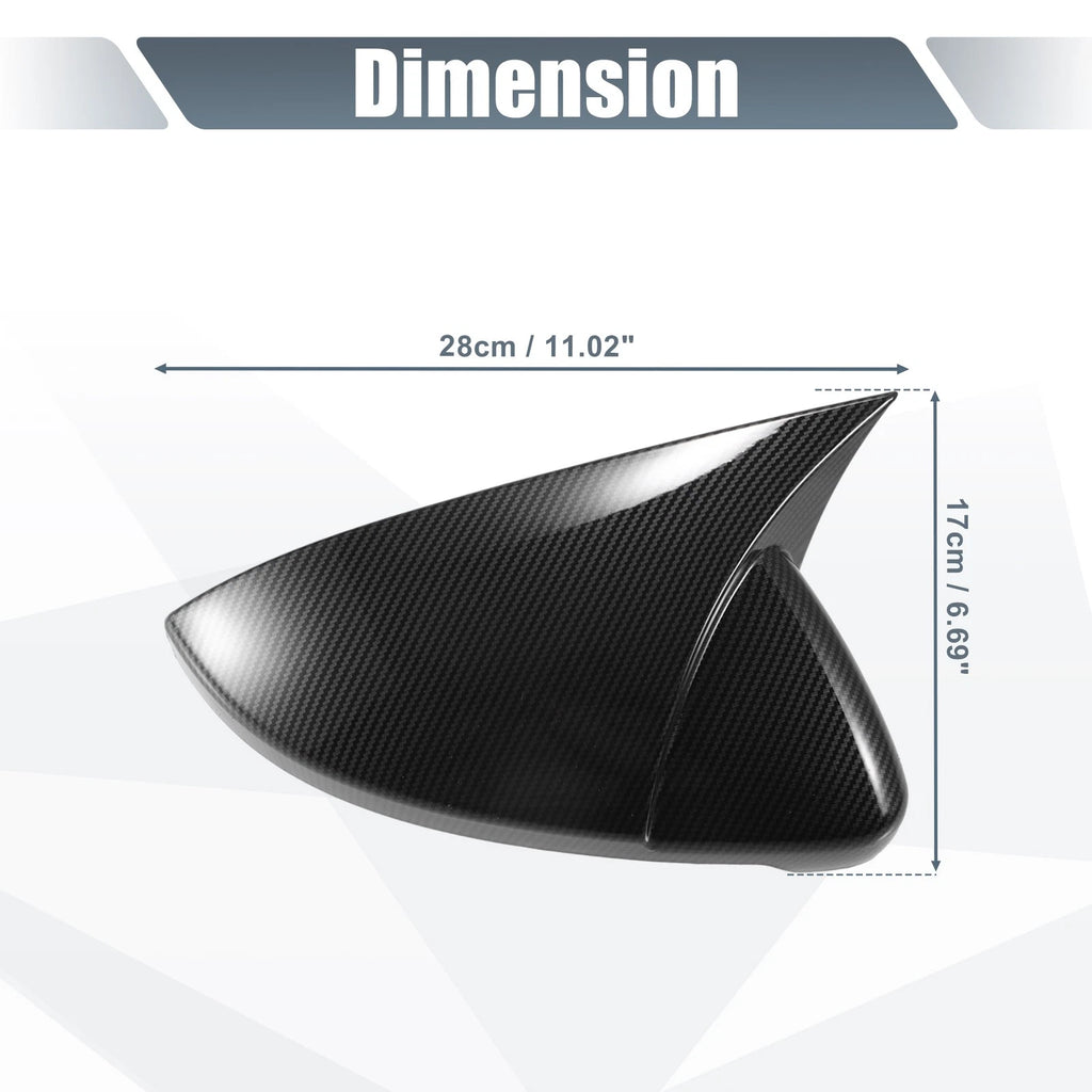 Pair Rearview Mirror Cover Overlay for Volkswagen Golf MK7 (2015–2021) Carbon Fiber