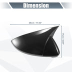 Pair Rearview Mirror Cover Overlay for Volkswagen Golf MK7 (2015–2021) Carbon Fiber