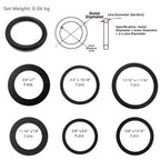 O Ring Set of 50 Buna N for Plumbing Hydraulic Air Gas Systems