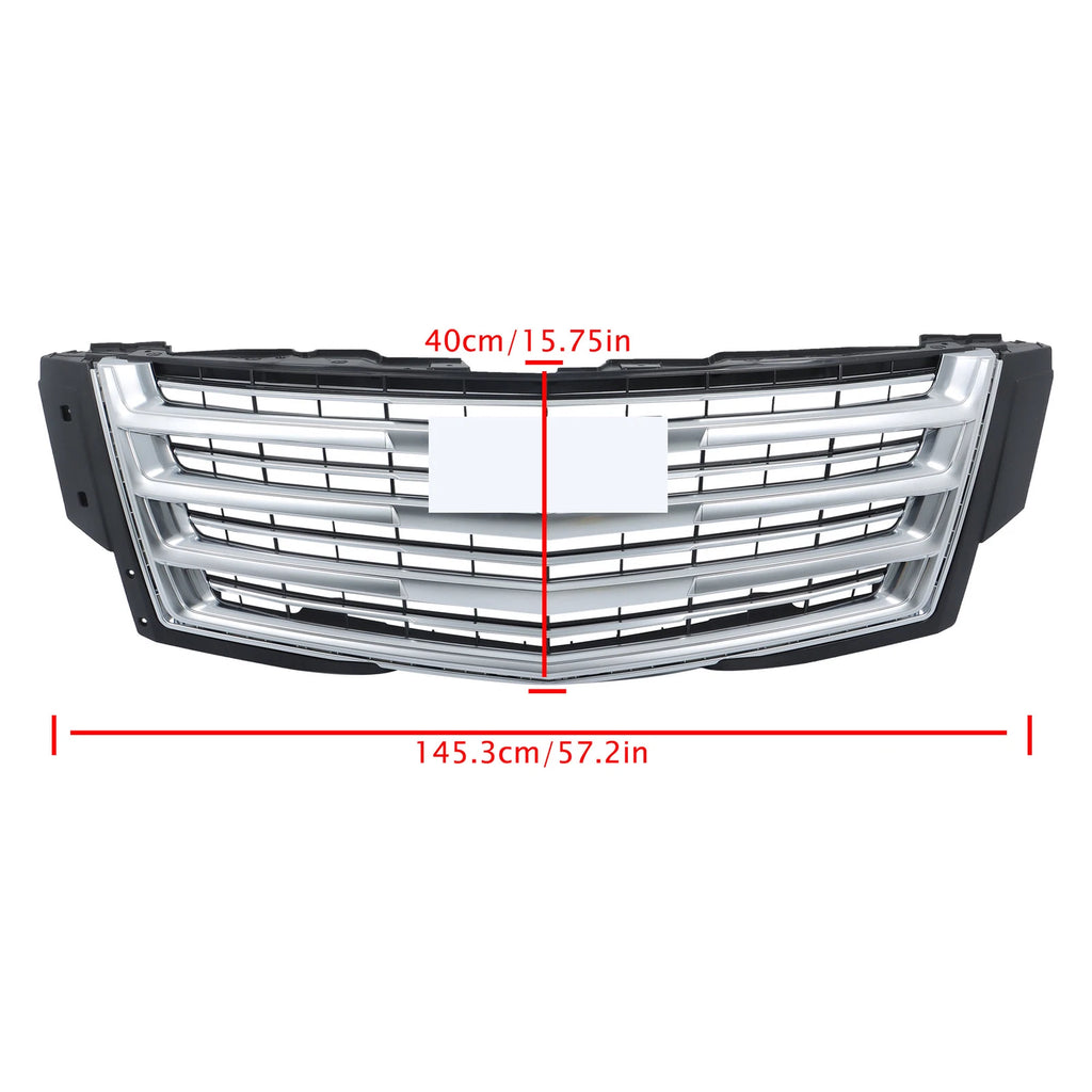 Front Upper Bumper Grille Chrome for Cadillac Escalade (2015-2020)