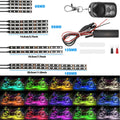 12pcs LED Brake Stop Running Ambient Light Strip for Motorcycle (US)