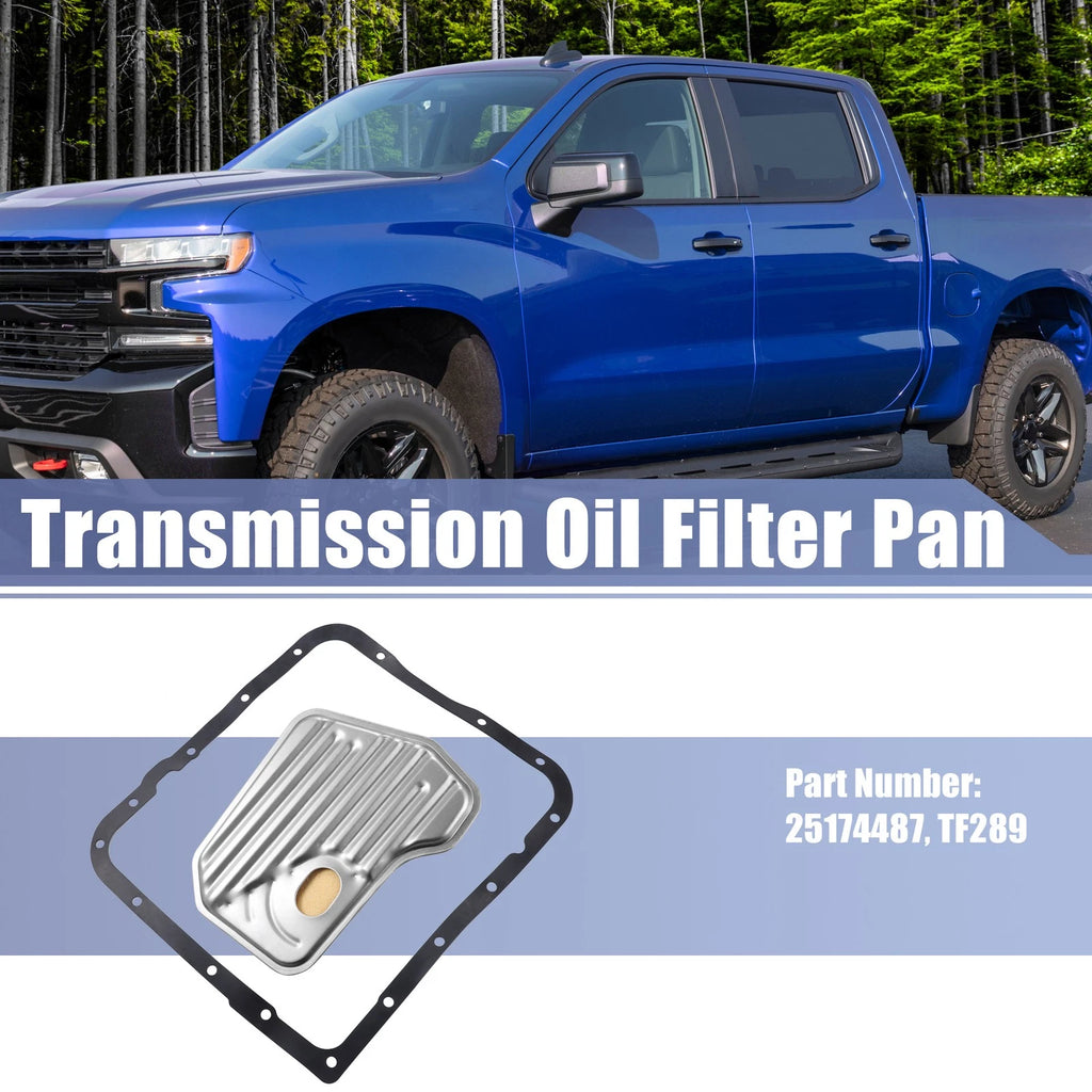 Set of 1 Transmission Filter Oil Pan Gasket for Chevrolet (1999–2013) 25174487 TF289