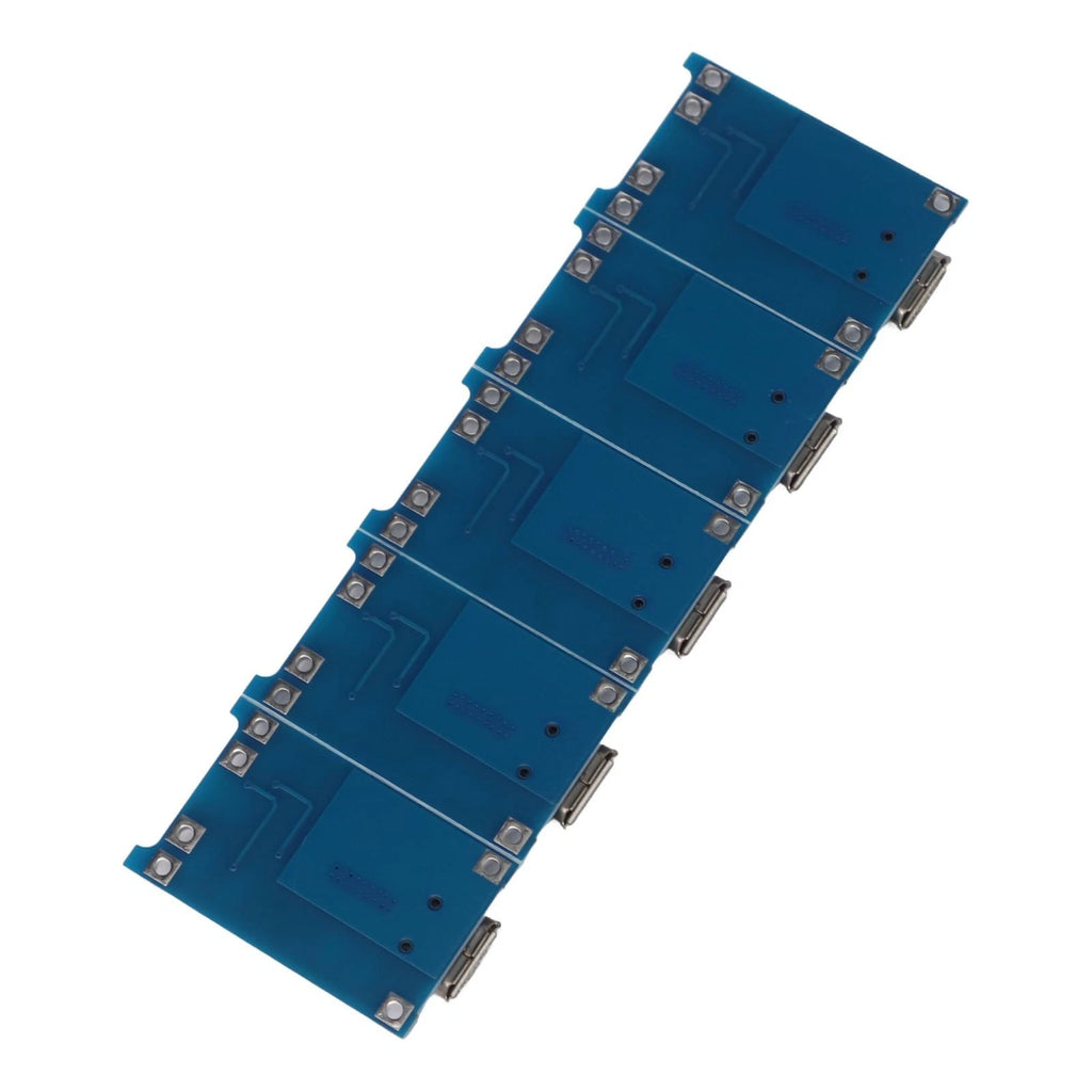 Set of 5 USB Li-ion Battery Charging Boards with Indicator Lights