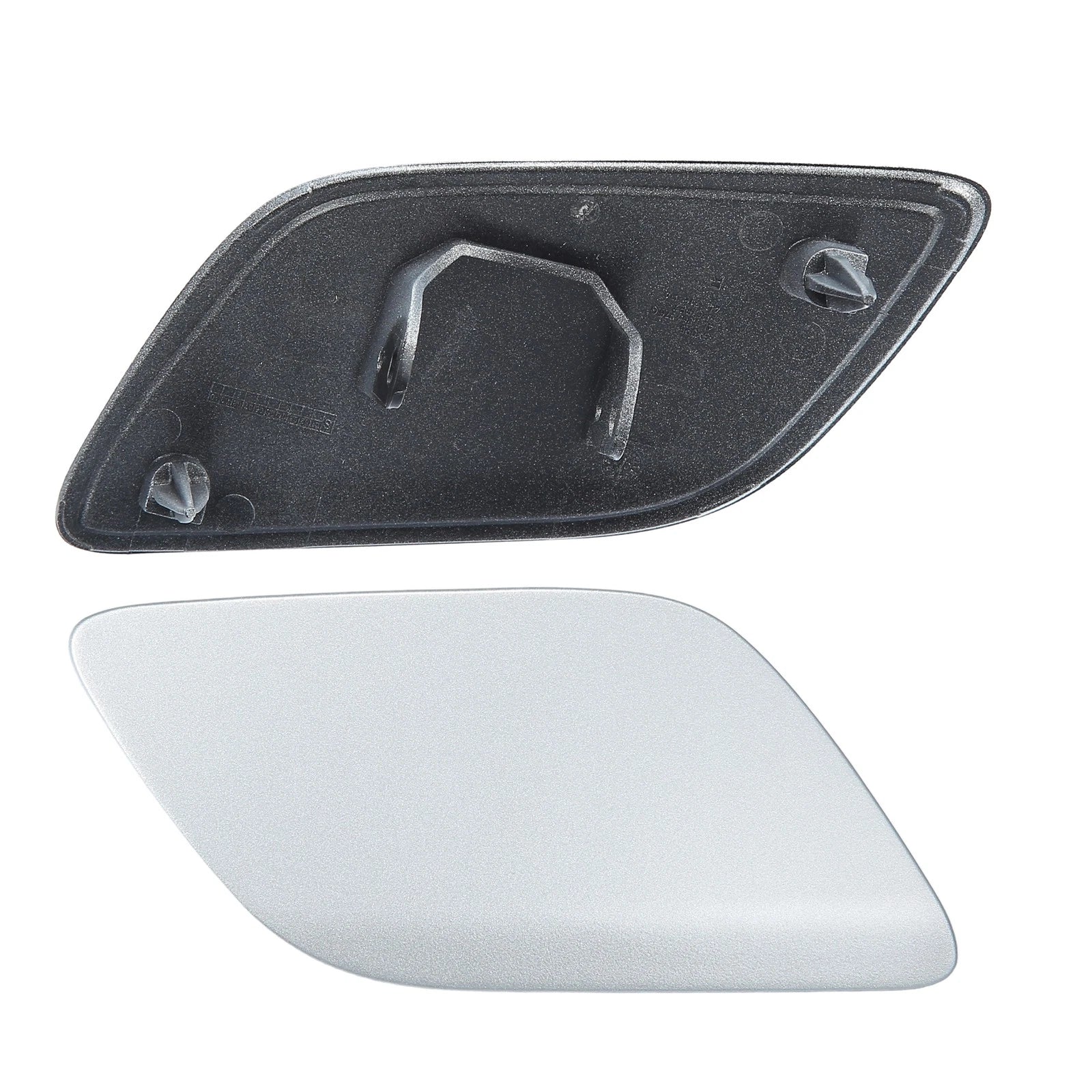 Front Right Headlight Washer Nozzle Cover for Audi Q7 (2007–2015) Silver Tone