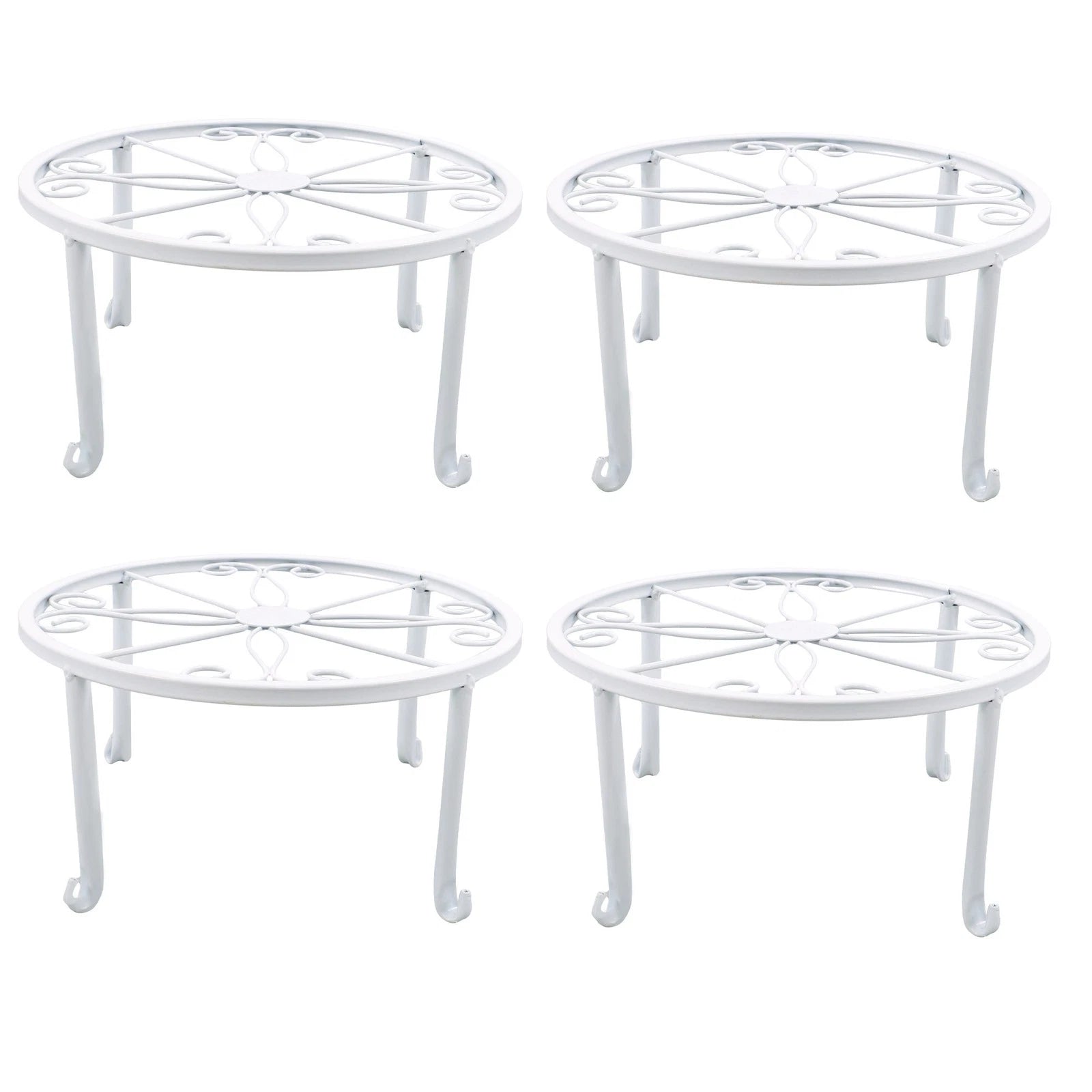 Set of 4 Heavy Duty 9" Plant Stands for Flower Pots