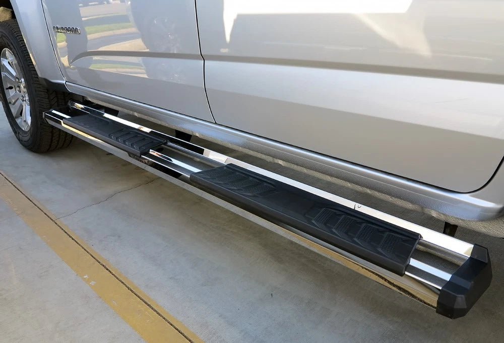 Chrome Nerf Bar Steps for Chevy Colorado GMC Canyon Crew Cab (2015–2026)